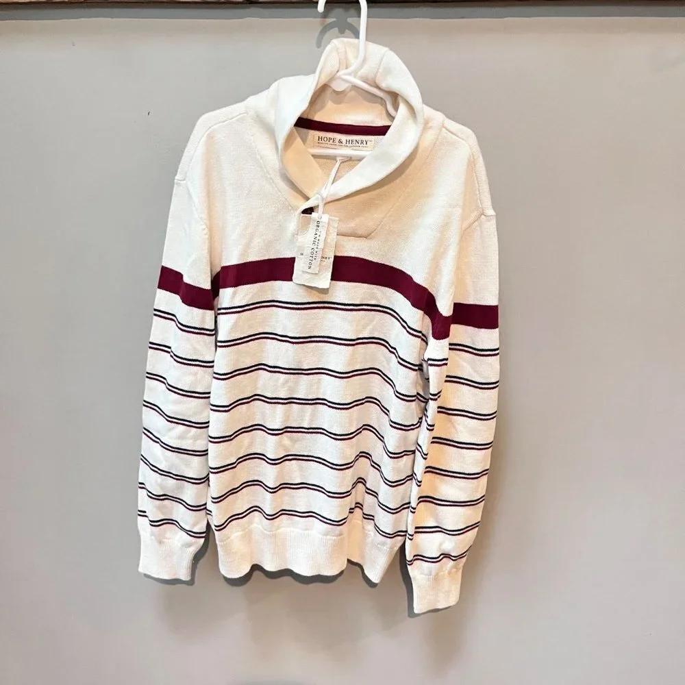 NEW Hope & Henry Boys Organic Cotton Sweater- Size L‎